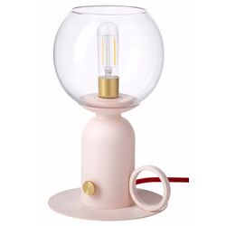 Veioza Ikea Askmuller intensitate reglabila 24cm (Roz Deschis/Rosu)