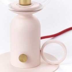 Настольная лампа Ikea Askmuller регулируемая интенсивность 24cm (Светло-Розовый/Красный) Thumb