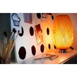 Настольная лампа Ikea Boja ручная работа (Бамбук) Thumb
