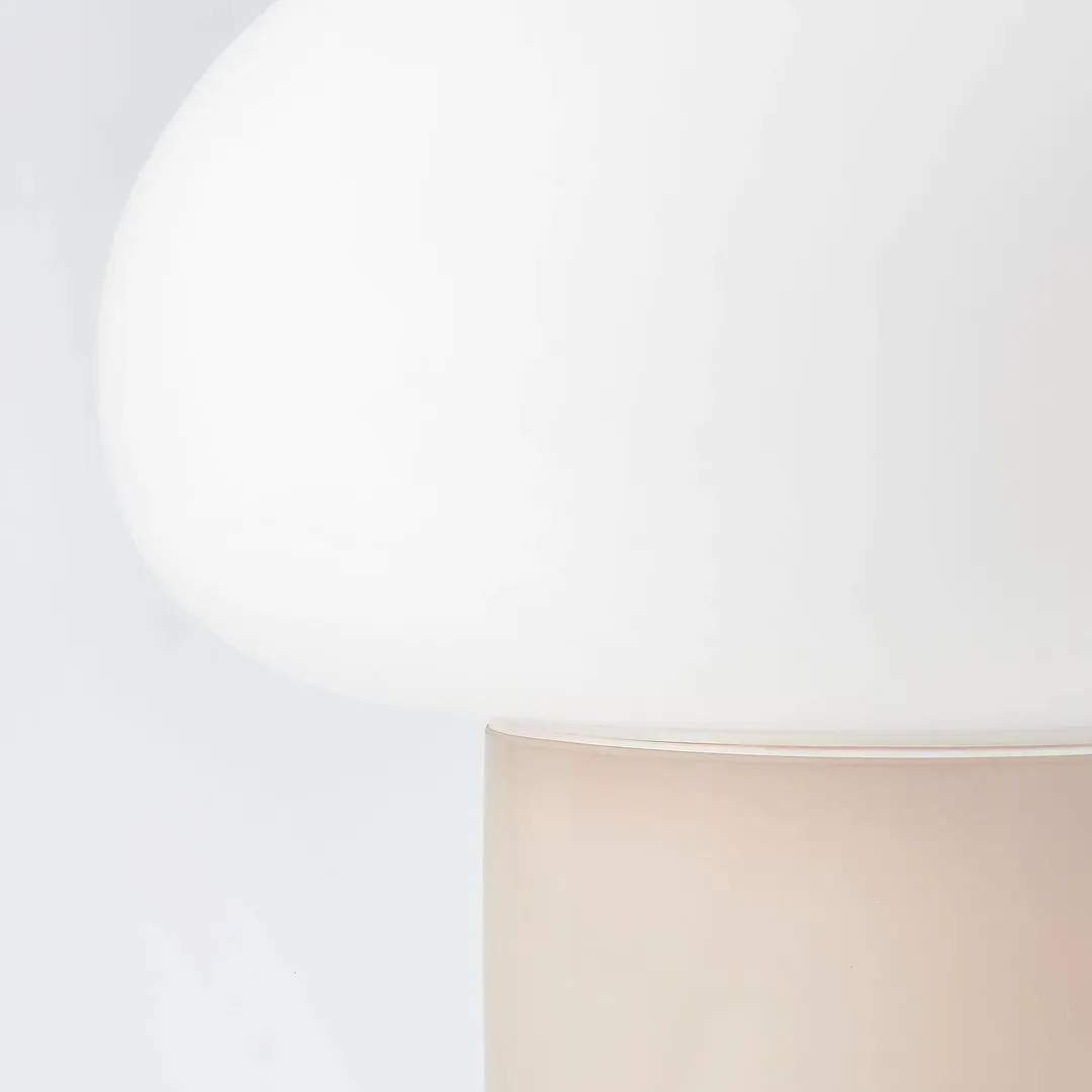 Настольная лампа Ikea Dejsa стекло 28см (Бежевый/Молочный)