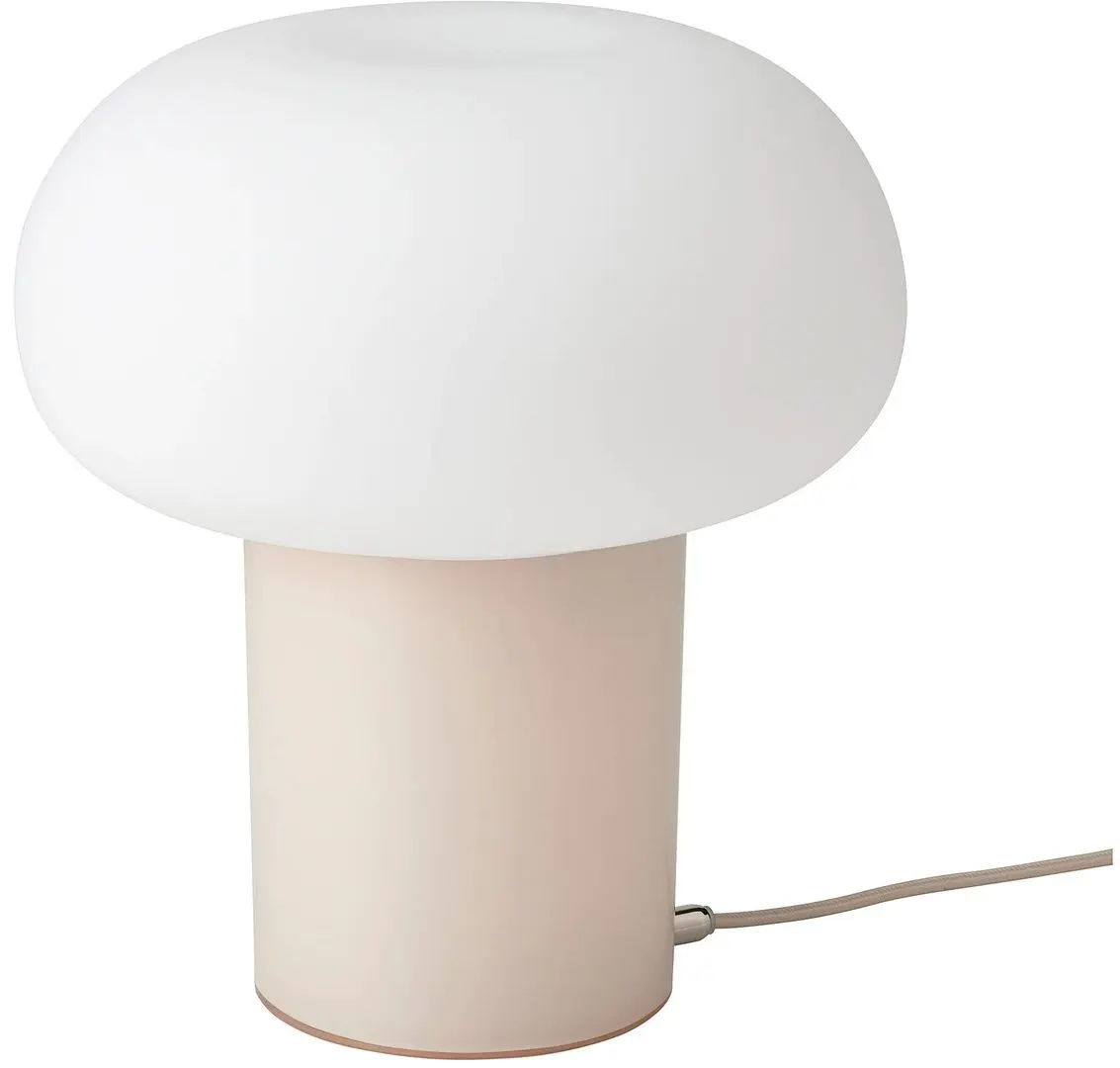 Настольная лампа Ikea Dejsa стекло 28см (Бежевый/Молочный)