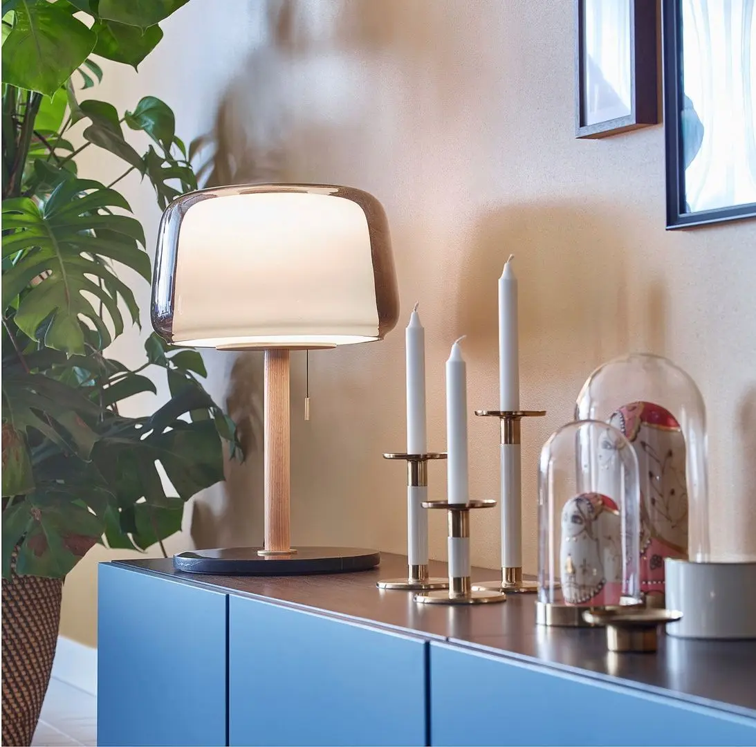 Veioza Ikea Evedal (Marmură/Gri)