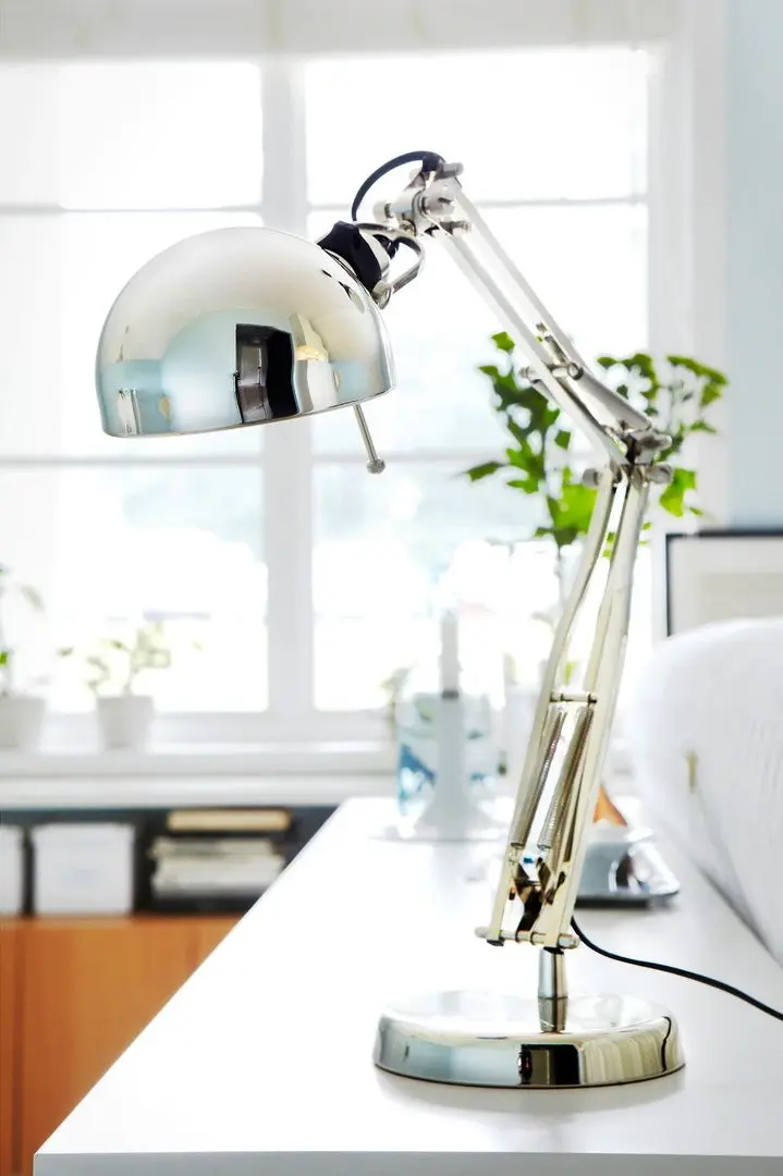 Настольная лампа Ikea Forsa (Никелированный)