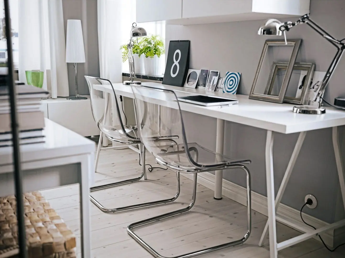 Настольная лампа Ikea Forsa (Никелированный)