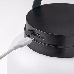 Veioza Ikea Lansport cu baterii 22cm (Alb/Gri Inchis) Thumb