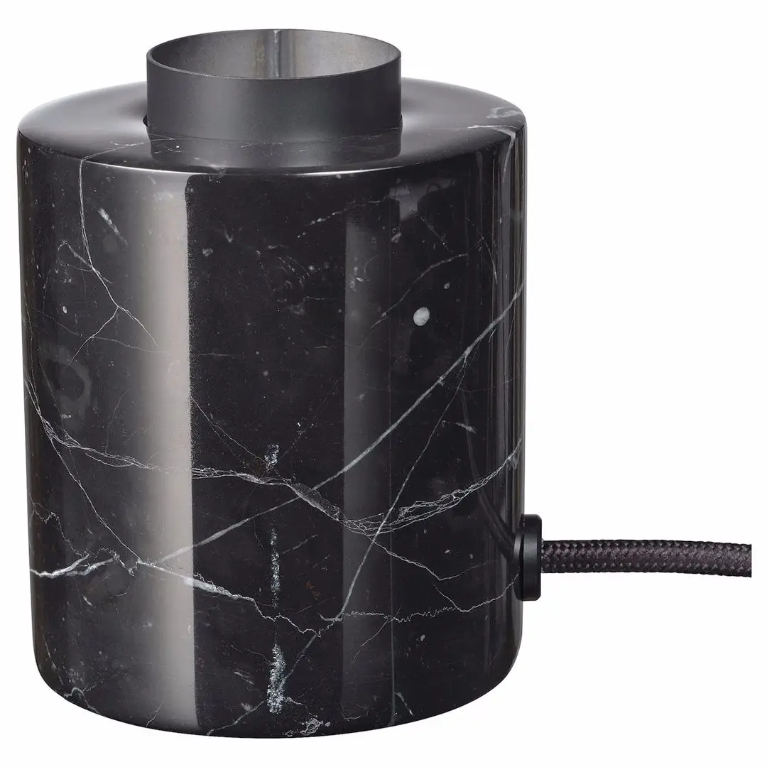 Veioza Ikea Markfrost/Molnart marmura/sticla transparenta (Negru/Maro)