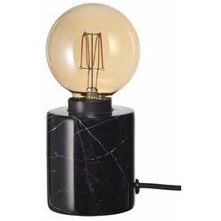 Настольная лампа Ikea Markfrost/Molnart мрамор/прозрачное стекло (Черный/Коричневый)