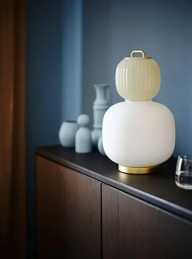 Настольная лампа Ikea Pilblixt 41см (Белый/Светло-зеленый) - 3