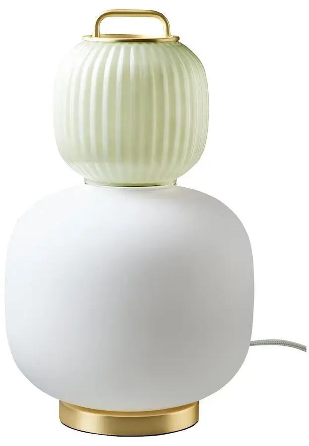 Настольная лампа Ikea Pilblixt 41см (Белый/Светло-зеленый)