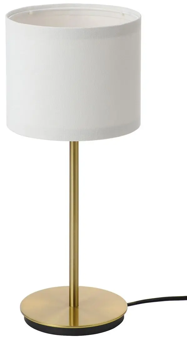 Veioză Ikea Ringsta/Skaftet 41cm (Alb/Alamă)