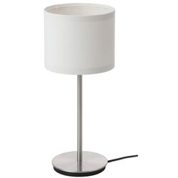 Veioza Ikea Ringsta/Skaftet 41cm (Alb/Nichelat)