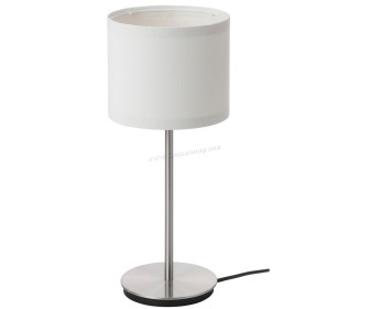 Настольная лампа Ikea Ringsta/Skaftet 41cm (Белый/Никелированный)