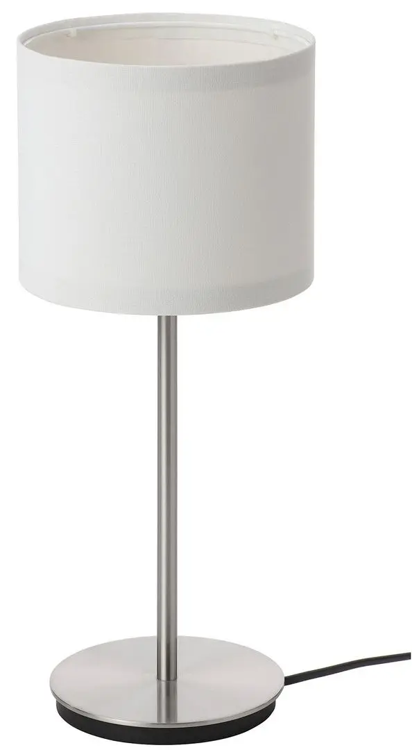 Veioza Ikea Ringsta/Skaftet 41cm (Alb/Nichelat)