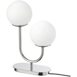 Veioza Ikea Simrishamn opal sticlă 42cm (Cromat)