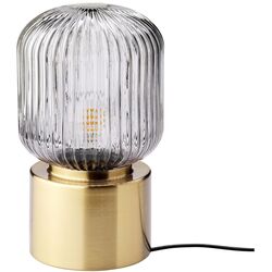 Veioza Ikea Solbo sticla 28cm (Alamă/Gri)