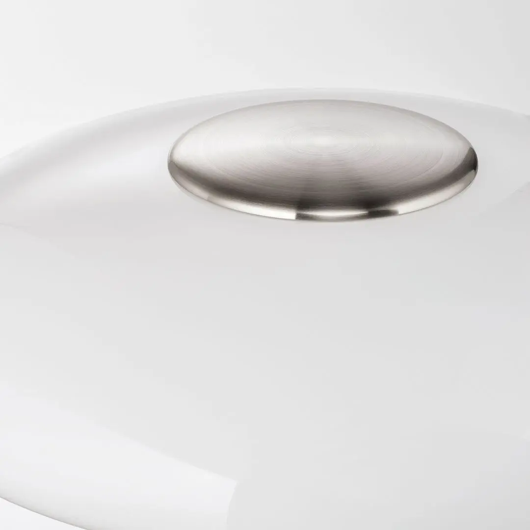 Настольная лампа Ikea Tallbyn молочный стекло 40cm (Никелированный)