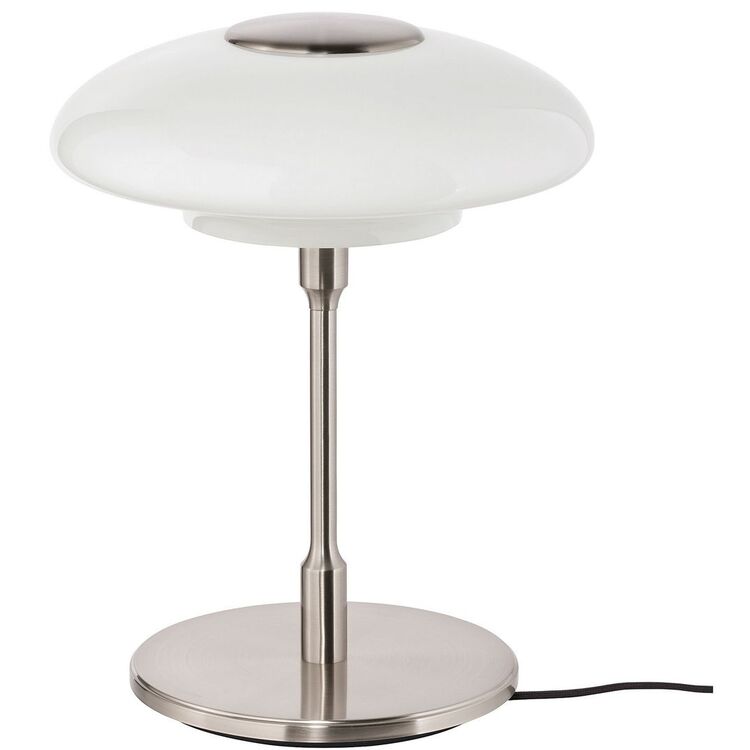Настольная лампа Ikea Tallbyn молочный стекло 40cm (Никелированный)