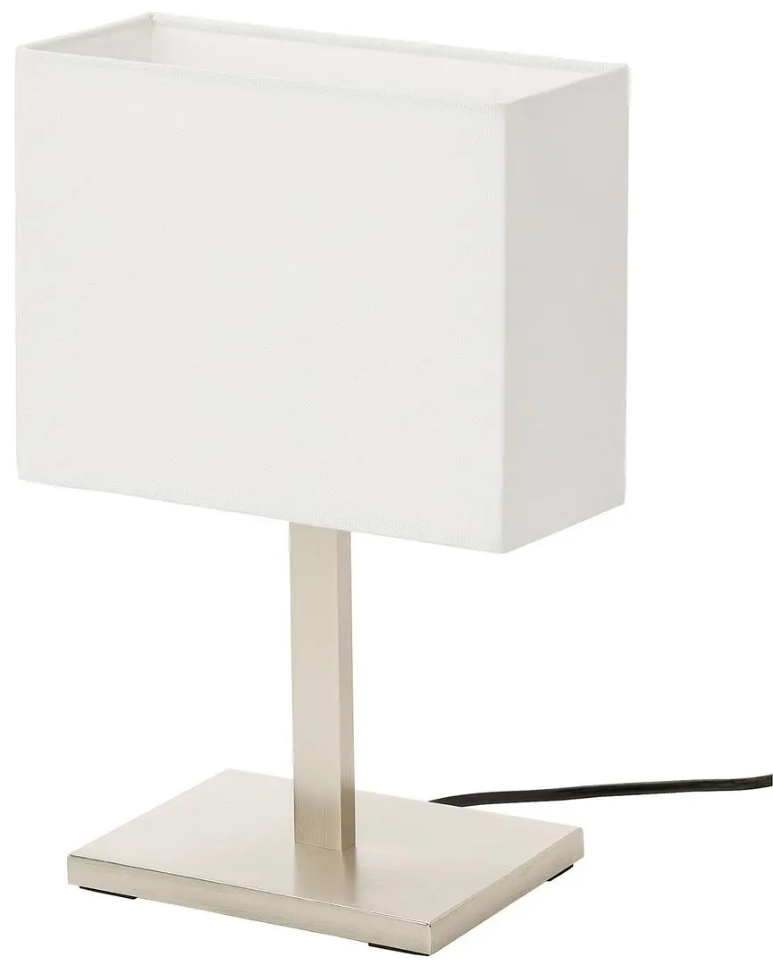 Настольная лампа Ikea Tomelilla 36cm (Никелированный/Белый)