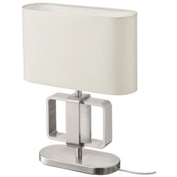 Veioza Ikea Uppvind 47cm (Nichelat/Alb)