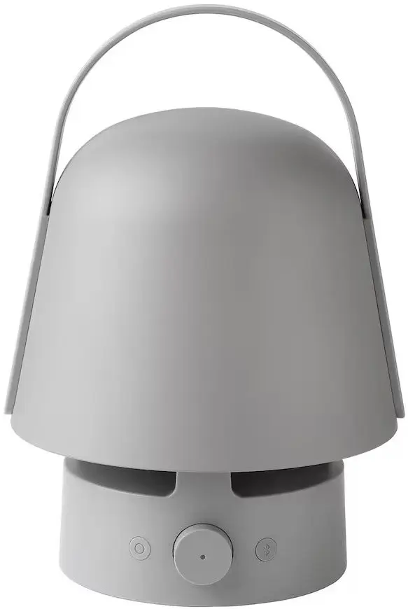 Настольная лампа Ikea Vappeby с Bluetooth динамиком/для улицы (Серый)
