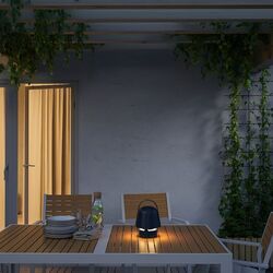 Настольная лампа Ikea Vappeby с Bluetooth динамиком/для улицы (Синий) Thumb