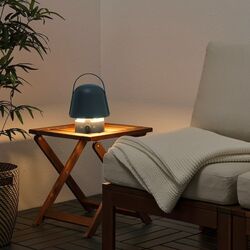 Настольная лампа Ikea Vappeby с Bluetooth динамиком/для улицы (Синий) Thumb