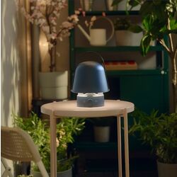 Настольная лампа Ikea Vappeby с Bluetooth динамиком/для улицы (Синий) Thumb