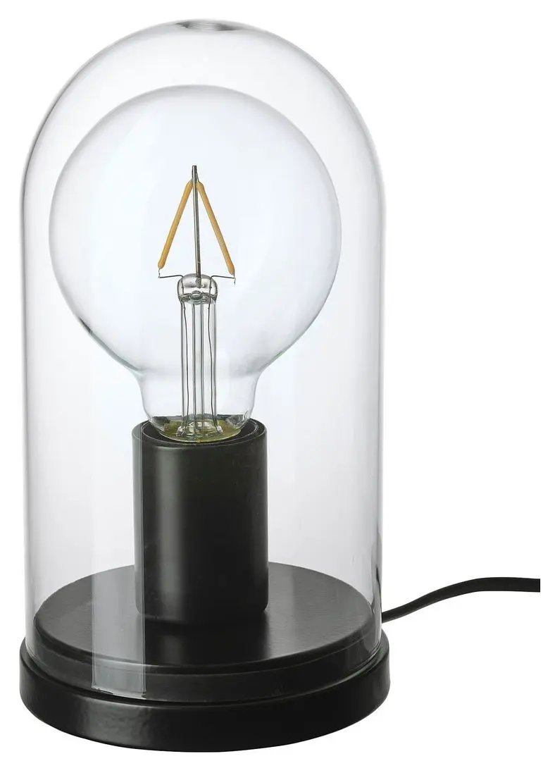 Veioza cu cupola Ikea Ropuddent (Negru)