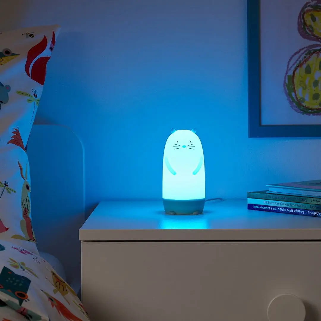 Lampa de masa LED Ikea Spiken 13cm (Formă De Vidră Multicolor)