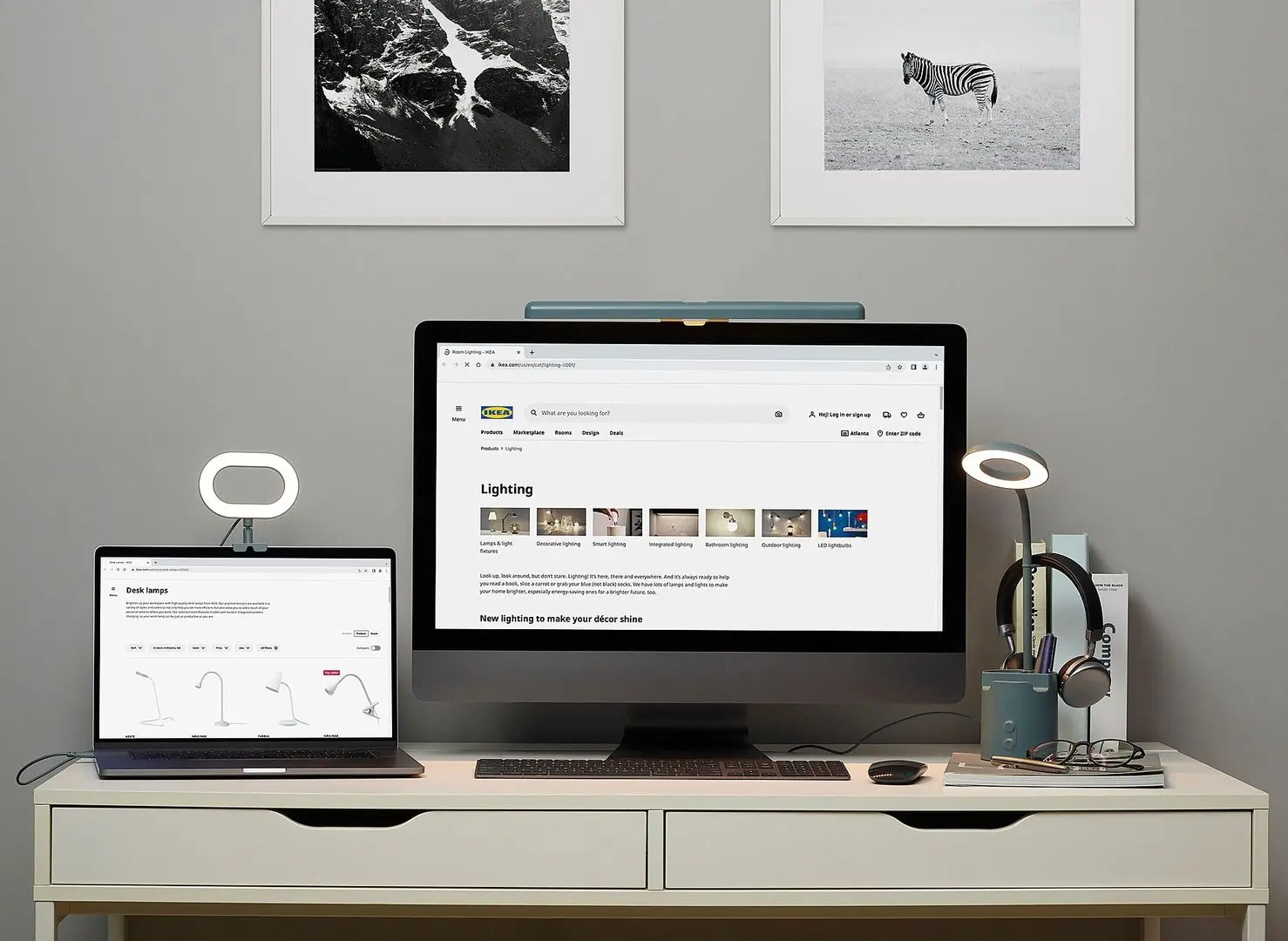 Светильник светодиодный Ikea Stankregn (Бирюзовый)