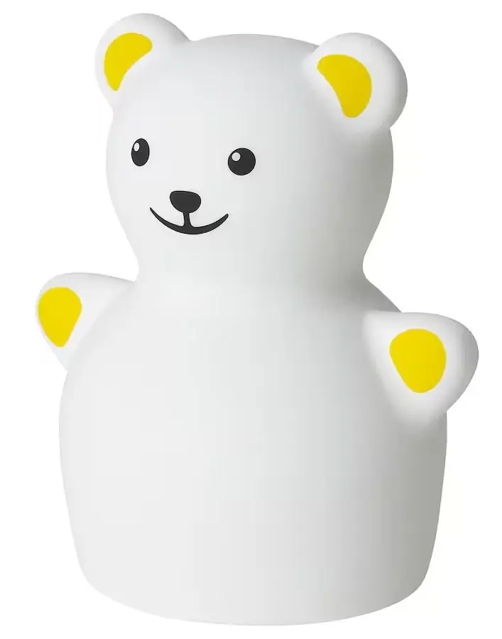 Lampa de noapte LED Ikea Tovader Urs (Alb)