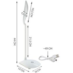 Lampa de masa Iso Trade 5016 (White) Thumb