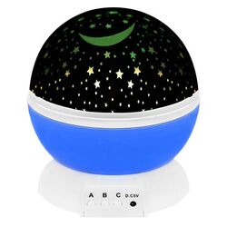 Lampa de veghe cu proiector Iso Trade 5764 (White/Blue) Thumb