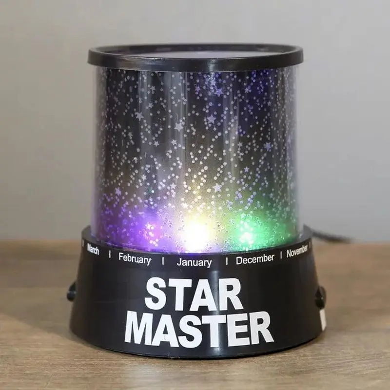 Lampa de veghe cu proiector Iso Trade Star Master 827 (Black)