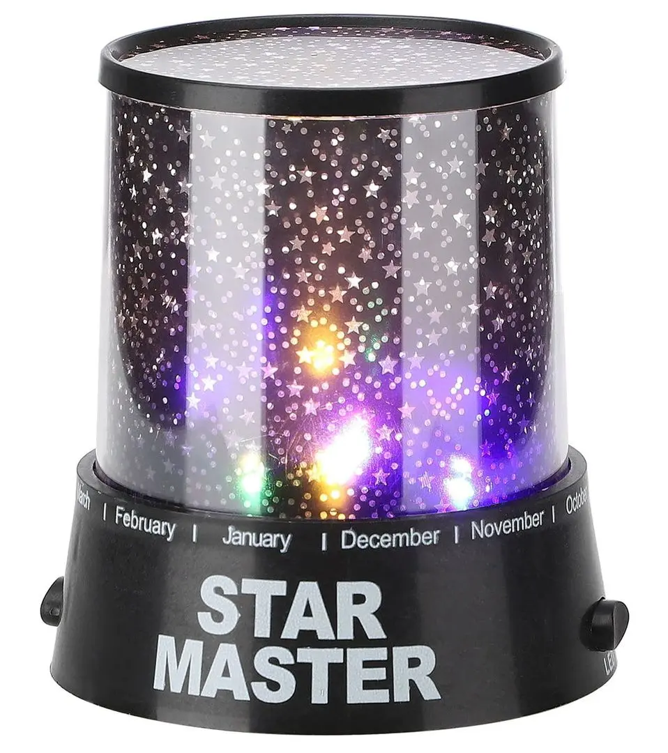 Lampa de veghe cu proiector Iso Trade Star Master 827 (Black)