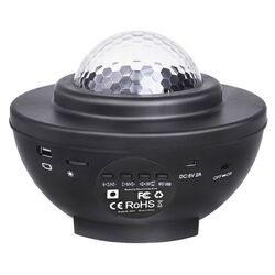 Lampa de noapte LED cu proiector Iso Trade 14850 (Black) Thumb