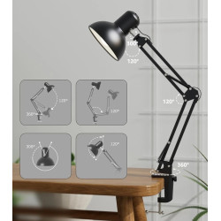 Lampa de masa Lepro 3100027-EU (Black) Thumb