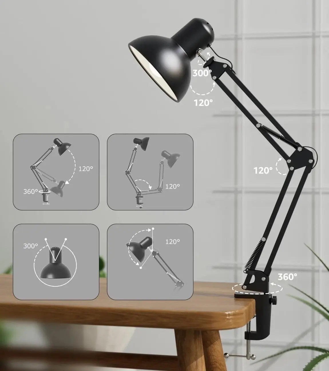 Lampa de masa Lepro 3100027-EU (Black) - 2