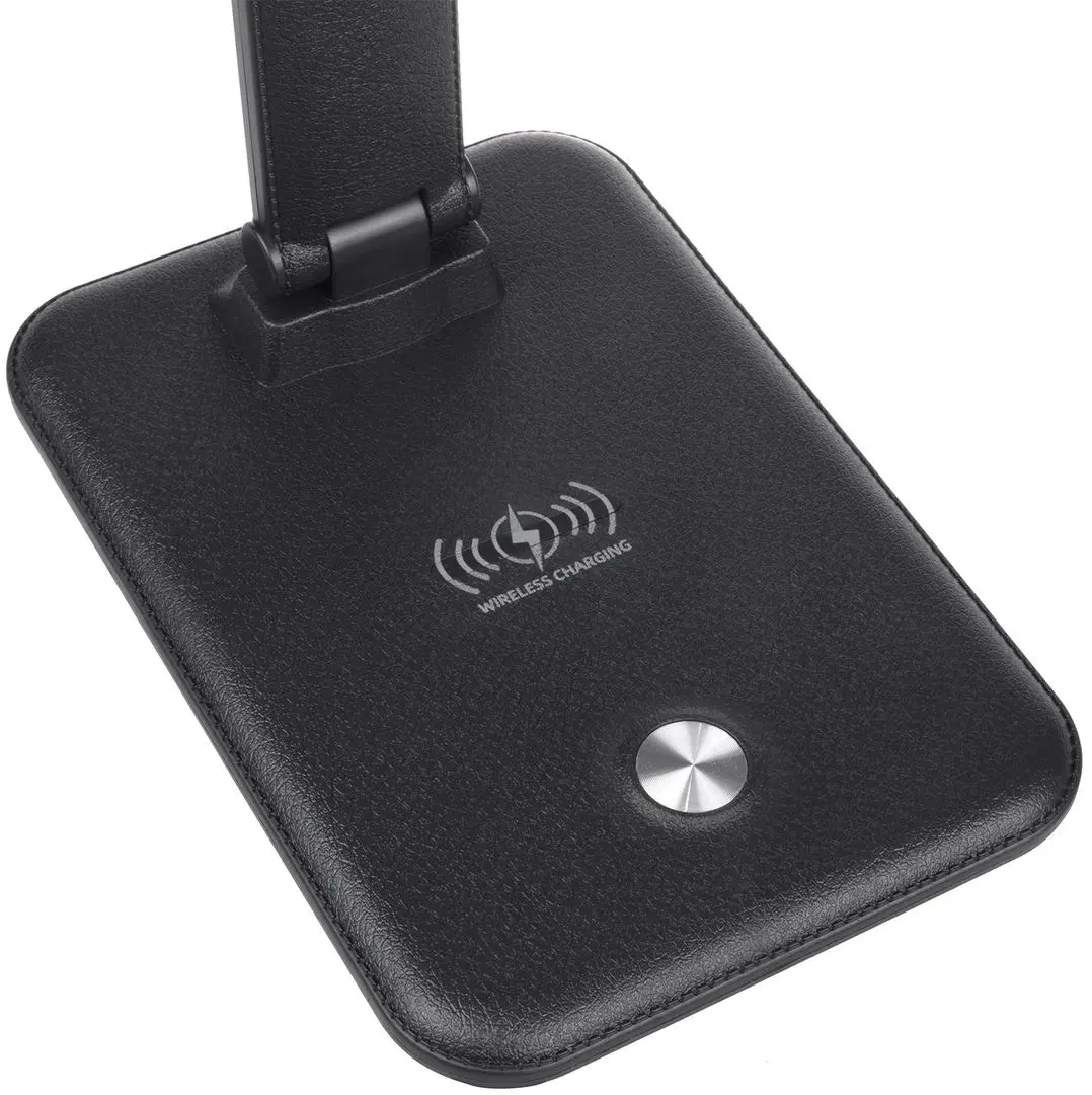 Lampa de masa cu incarcator wireless Maclean MCE616B (Black)