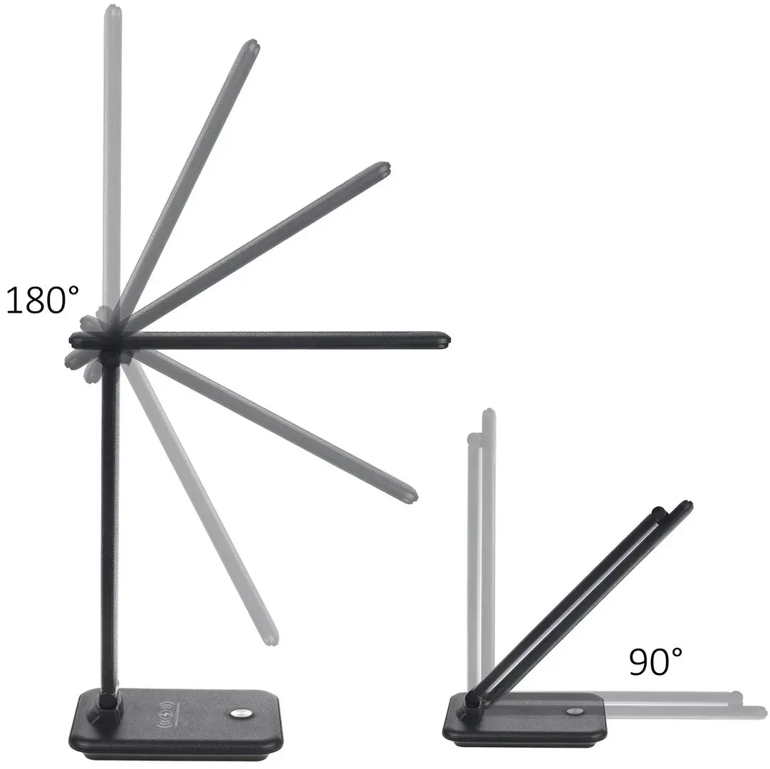 Lampa de masa cu incarcator wireless Maclean MCE616B (Black)