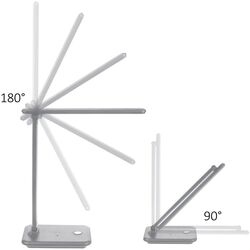 Lampa de masa cu incarcator wireless Maclean MCE616W (White) Thumb