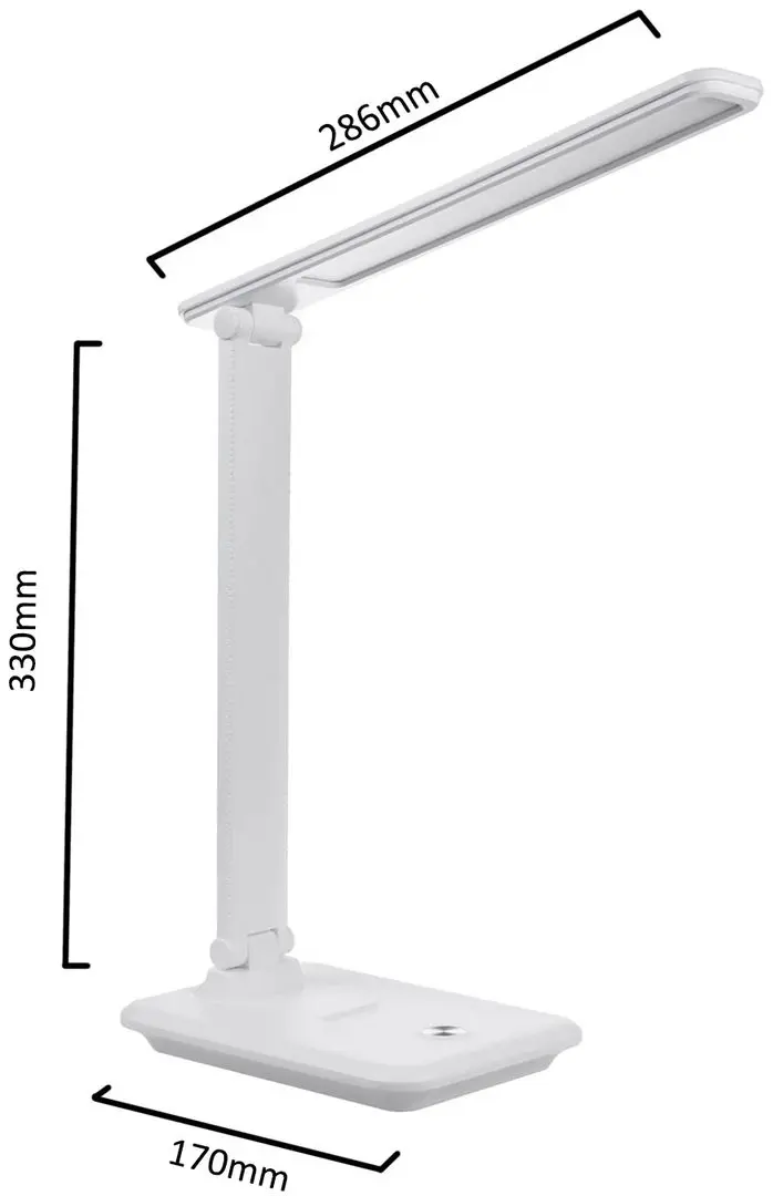 Lampa de masa cu incarcator wireless Maclean MCE616W (White)