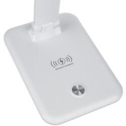 Lampa de masa cu incarcator wireless Maclean MCE616W (White) Thumb