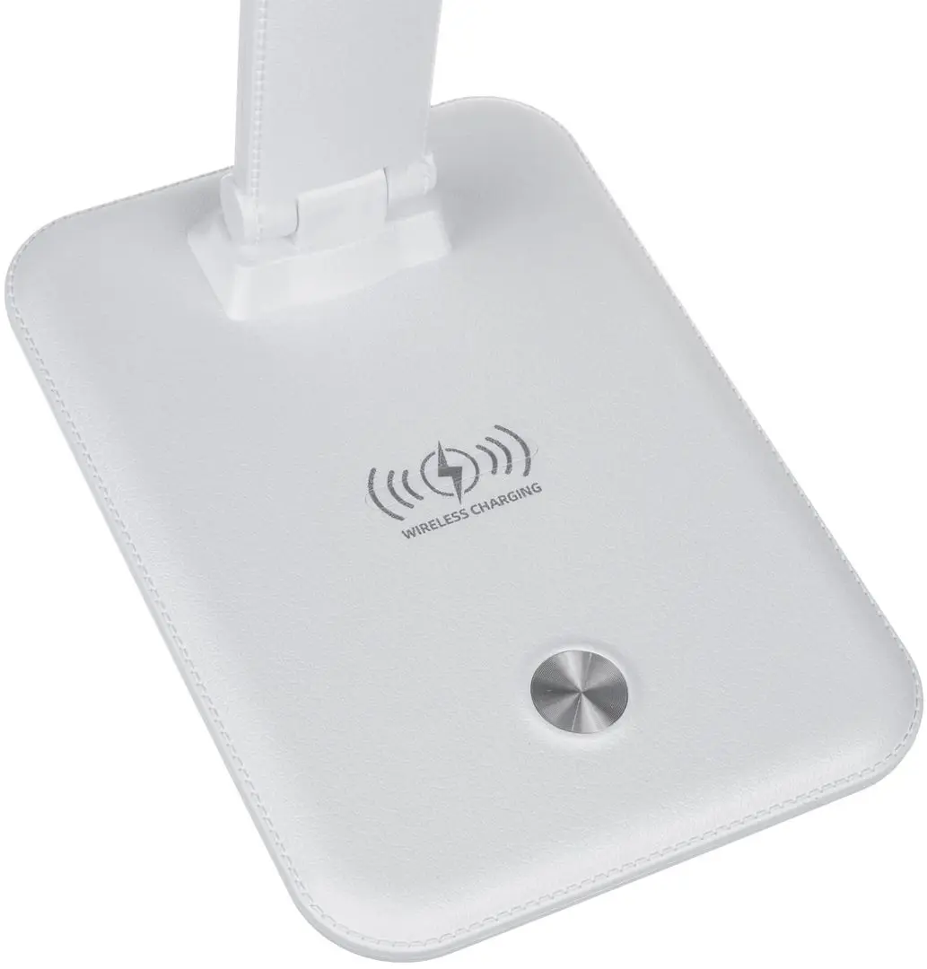 Lampa de masa cu incarcator wireless Maclean MCE616W (White)