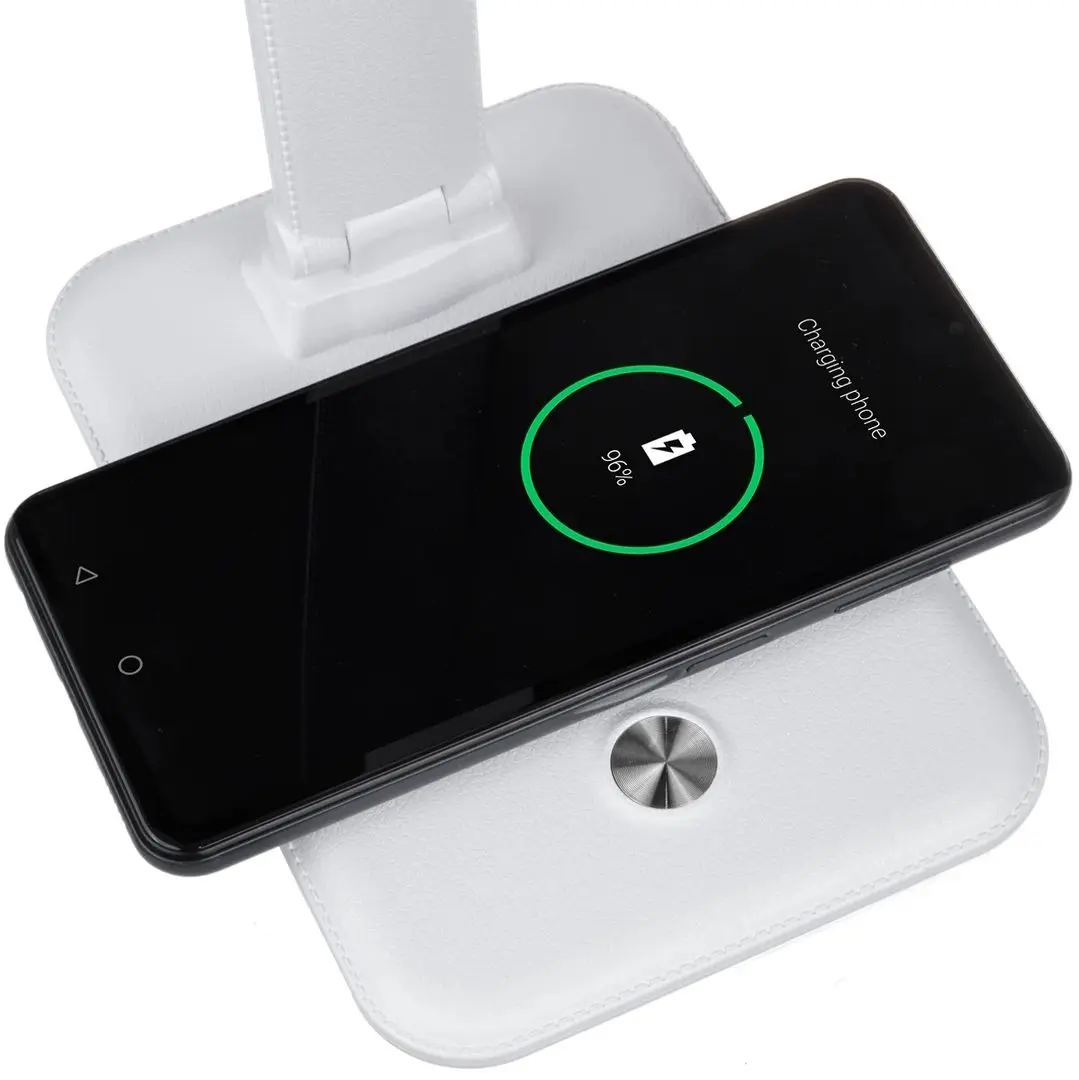 Lampa de masa cu incarcator wireless Maclean MCE616W (White)