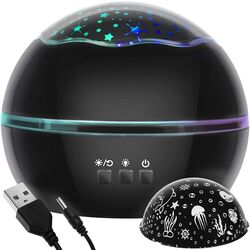 Lampa de veghe cu proiector Malatec LP16857 (Black) Thumb