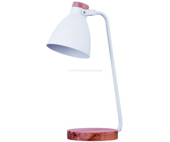 Lampa de masa Maxcom ML110 Malmo (White/Wood)