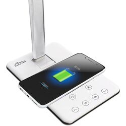 Настольная лампа с беспроводным зарядным устройством Media-Tech MT221 (White) Thumb