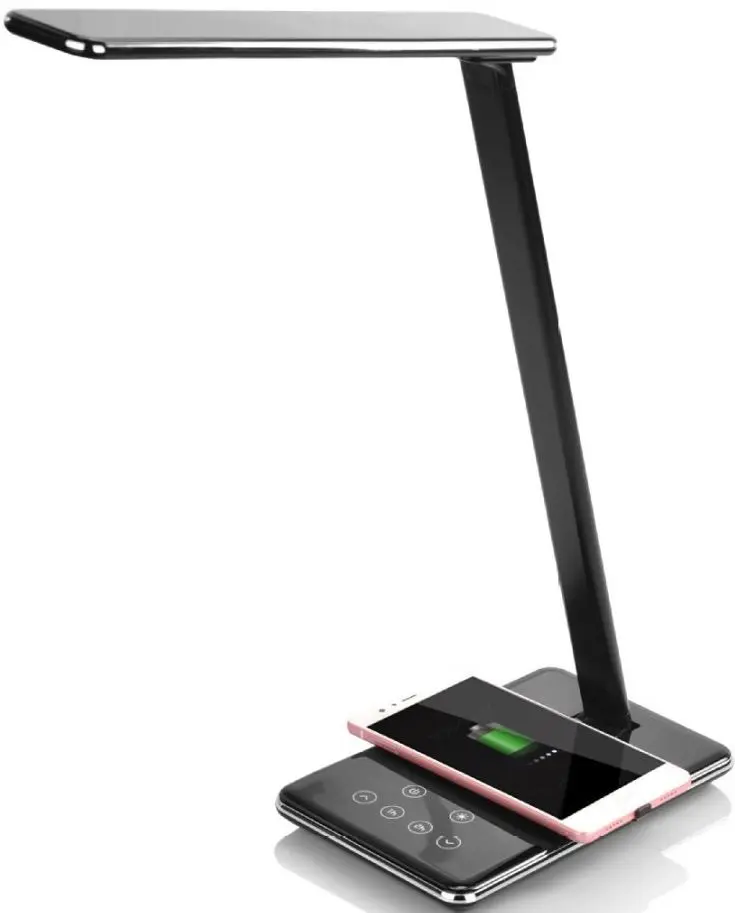 Настольная лампа с беспроводным зарядным устройством Media-Tech MT221K (Black)