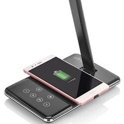 Настольная лампа с беспроводным зарядным устройством Media-Tech MT221K (Black) Thumb